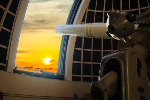 telescope-griffith-observatory-sunset